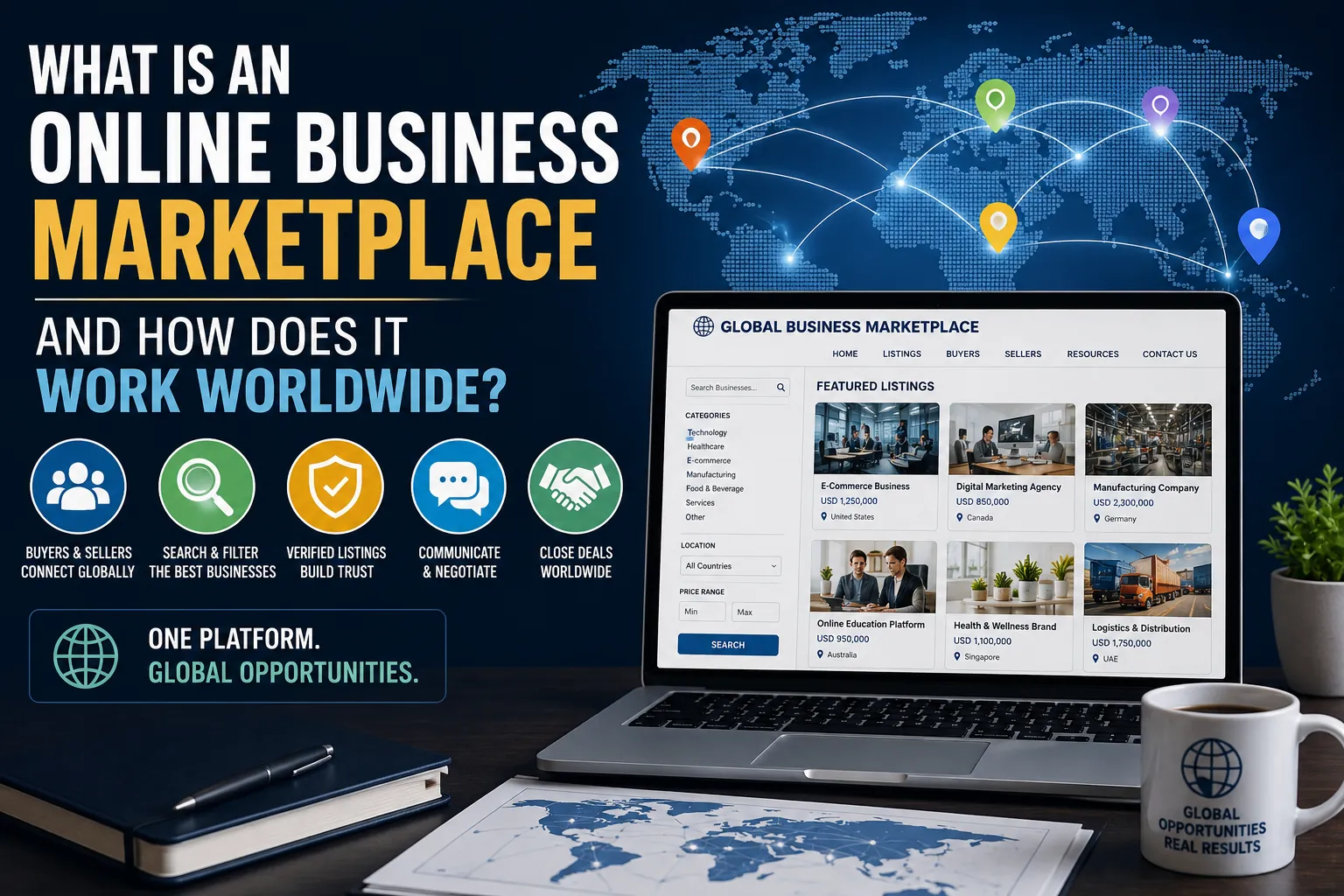 What Is an Online Business Marketplace and How Does It Work Worldwide?