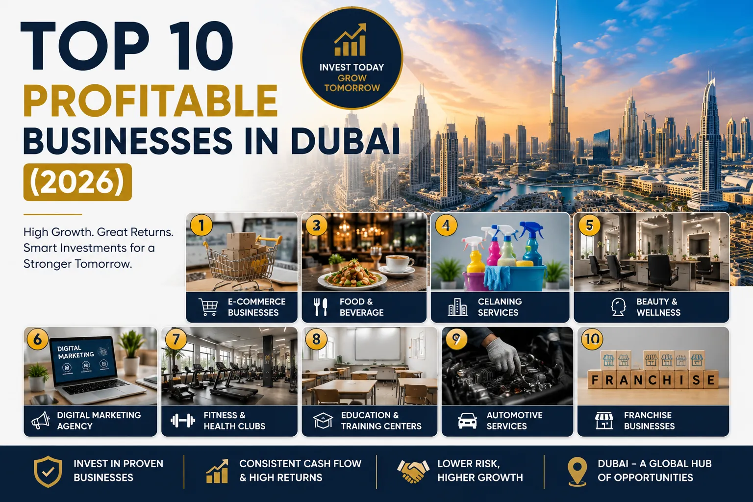 Top 10 Profitable Businesses in Dubai (2026)