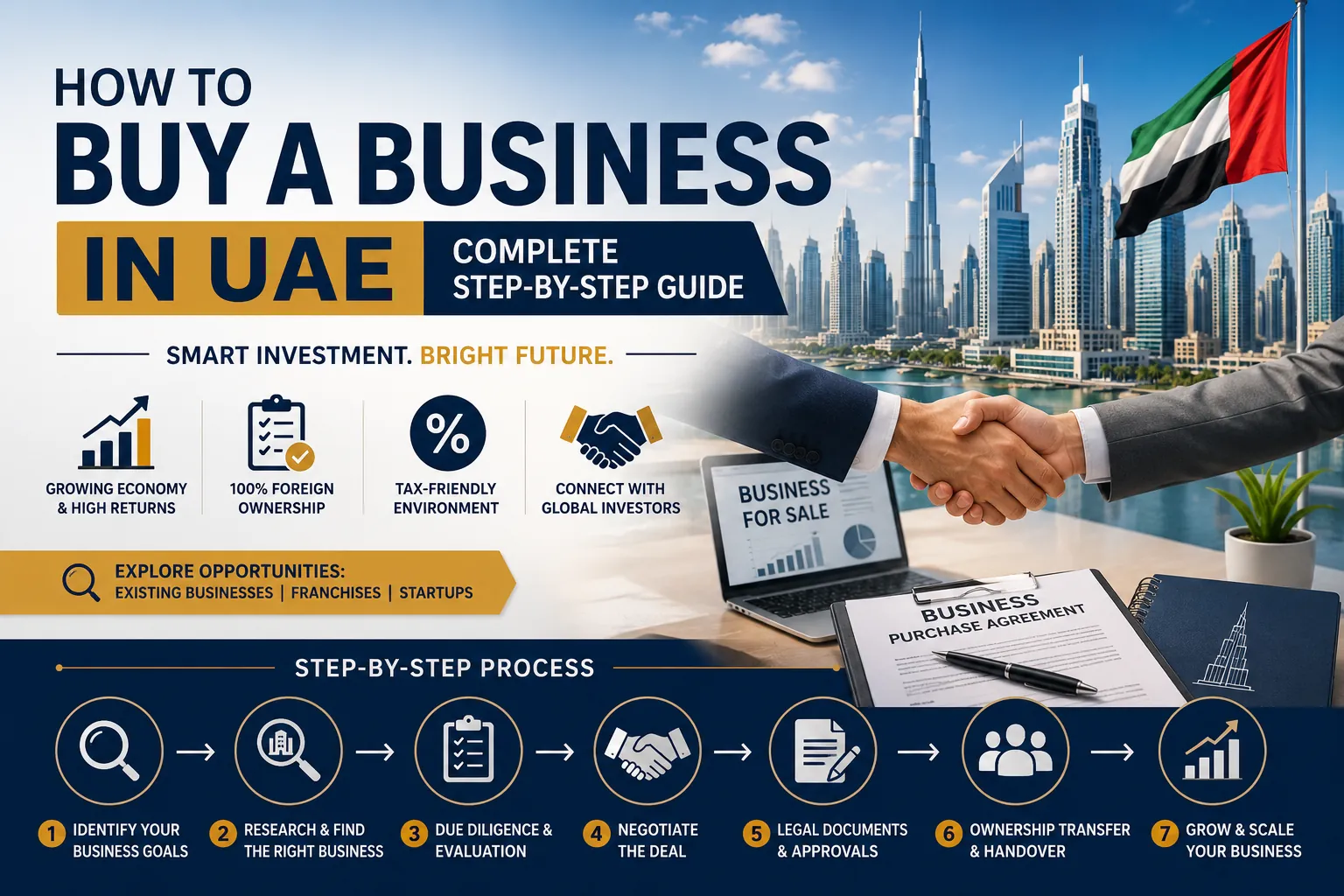 How to Buy a Business in UAE – Complete Step-by-Step Guide